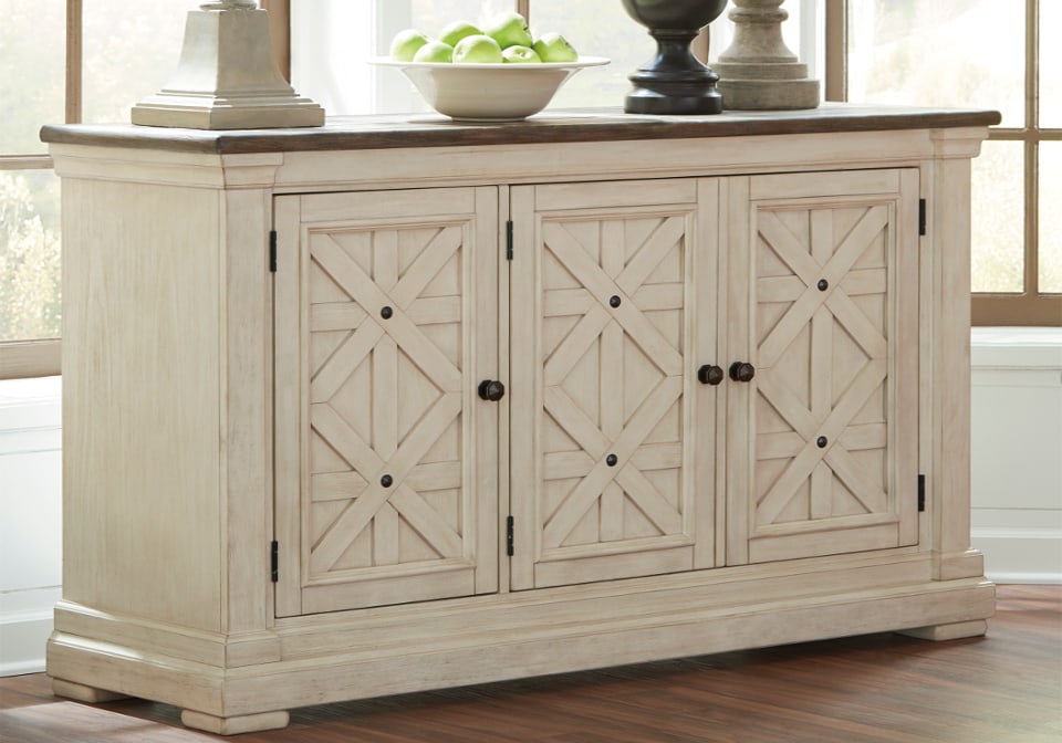Bolanburg White Gray Dining Room Server Louisville Warehouse