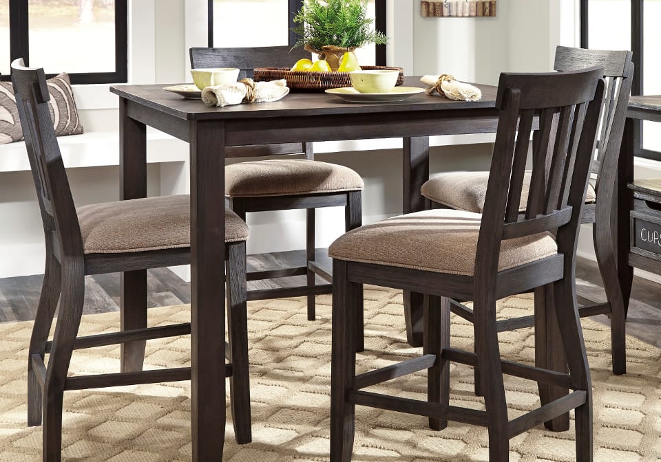 AF-D485-13-124 Dresbar counter height Dining Set With 4 Chairs2