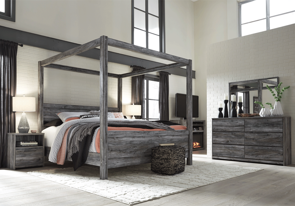 Baystorm King Canopy Bedroom Set Louisville Warehouse