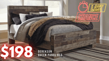 Last Chance Deal! - Derekson Multi-Gray Queen Panel Bed