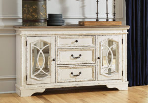 Realyn Server Realyn Chipped White Dining Room Server | Louisville Overstock Warehouse