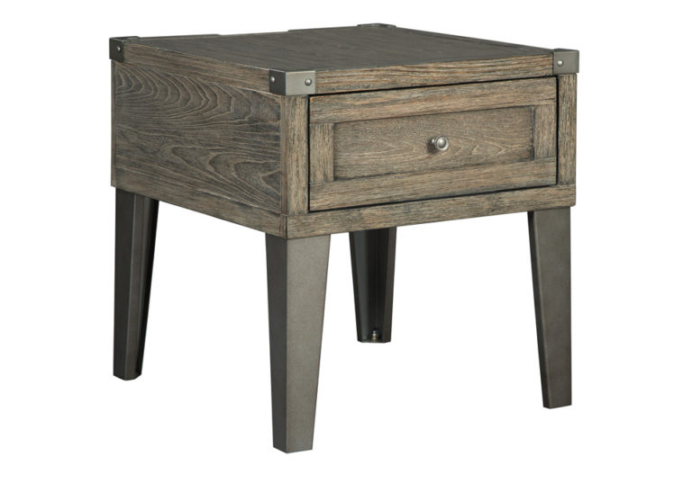 Chazney Rustic Brown Rectangular End Table Louisville Overstock Warehouse