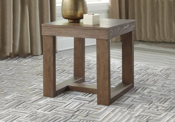 Cariton Gray Square End Table