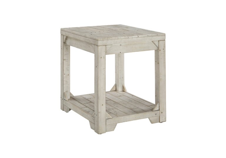 Fregine Whitewash Rectangular End Table Louisville Overstock Warehouse