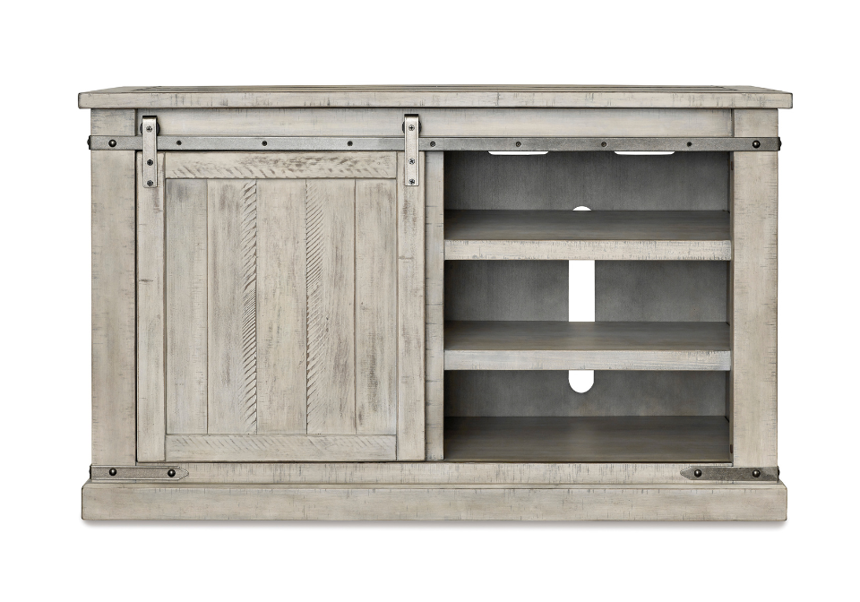 Realyn Chipped White Extra Large TV Stand Louisville Overstock Warehouse