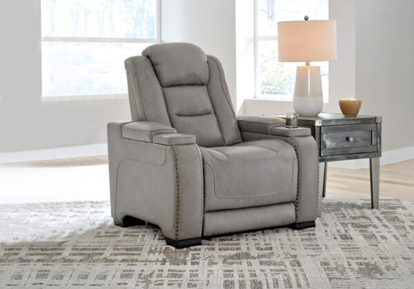 The Man-Den Gray Power Recliner