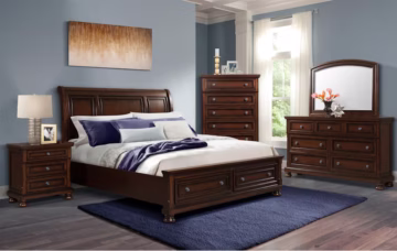 Kingston Queen Sleigh Storage Bedroom Set