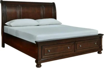 Kingston Queen Sleigh Storage Bed