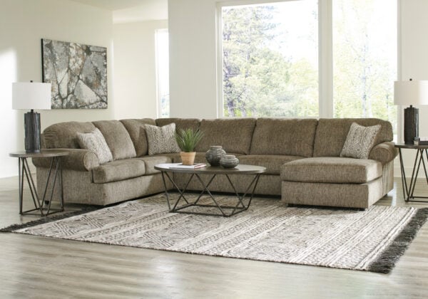 Hoylake Chocolate 3pc RAF Chaise Sectional