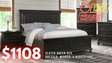 Last Chance Deal! - Slater Black Queen Bedroom Set