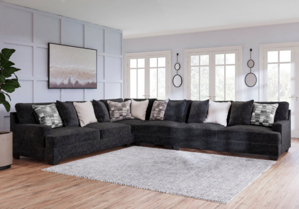 Lavernett Charcoal 4pc Sectional
