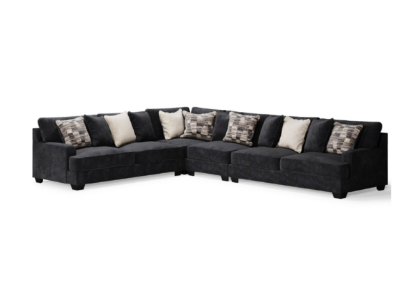 Lavernett Charcoal 4pc Sectional - Image 2