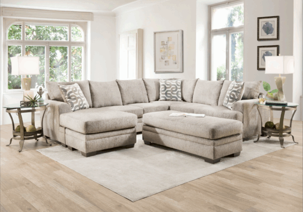 Bailey Cream 2-Piece LAF Chaise Sectional - Image 2