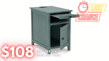 Last Chance Deal! - Treytown Teal Chairside End Table