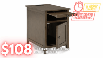 Last Chance Deal! - Treytown Grayish Brown Chairside End Table