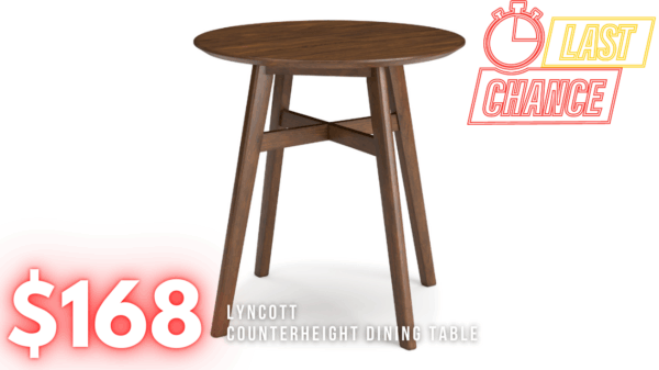 Last Chance Deal! - Lyncott Counterheight Dining Table