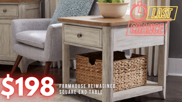 Last Chance Deal! - Farmhouse Reimagined End Table