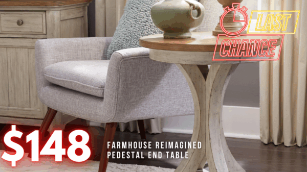 Last Chance Deal! - Farmhouse Reimagined Pedestal Table