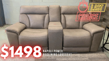 Last Chance Deal! - Napoli Power Reclining Loveseat