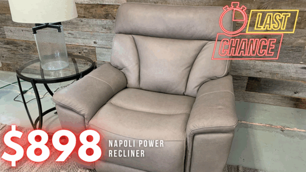 Last Chance Deal! - Napoli Power Recliner