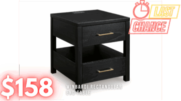 Last Chance Deal! - Winbardi Black End Table