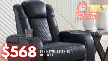 Last Chance Deal! - Fyne-Dyme Sapphire Power Recliner