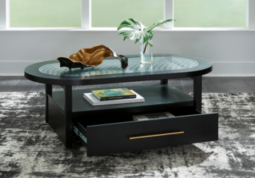 Winbardi Black Cocktail Table