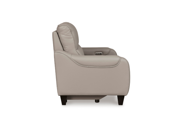 Mercomatic Gray Reclining Loveseat - Image 6