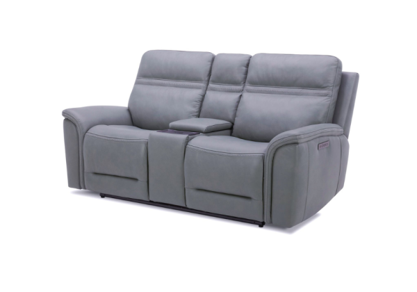 Cooper Blue Gray Power Reclining Loveseat - Image 4