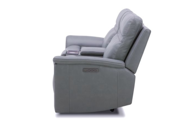 Cooper Blue Gray Power Reclining Loveseat - Image 5
