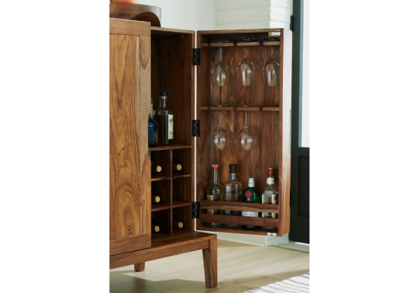 Dressonni Brown Bar Cabinet - Image 7