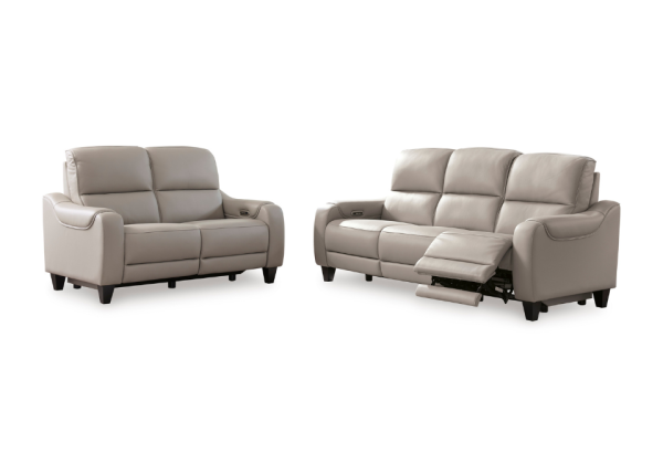 Mercomatic Gray Reclining Sofa Set - Image 2