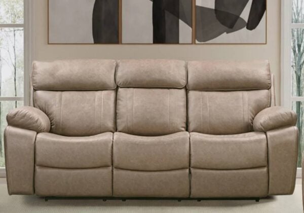Telluride Tan Reclining Sofa - Image 3