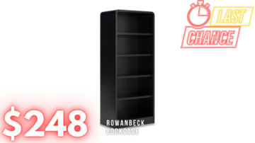 Last Chance Deal! - Rowanbeck Black Bookcase