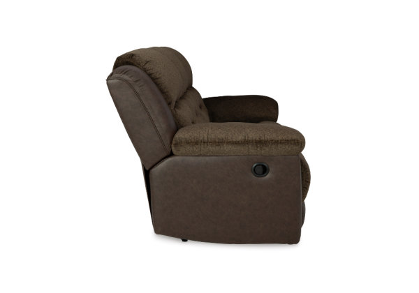 Dorman Chocolate Reclining Sofa - Image 6