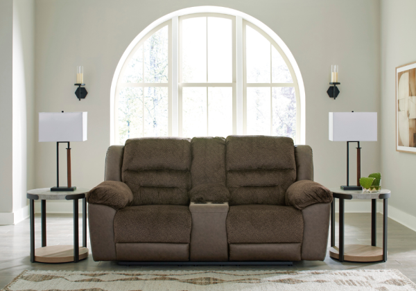 Dorman Chocolate Reclining Sofa Set - Image 6