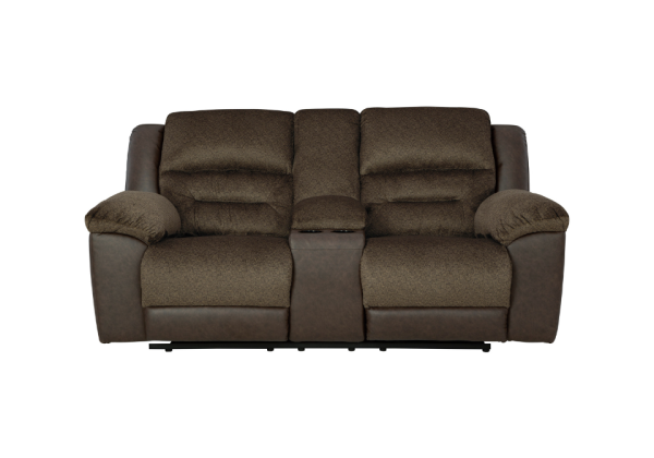 Dorman Chocolate Reclining Loveseat - Image 4