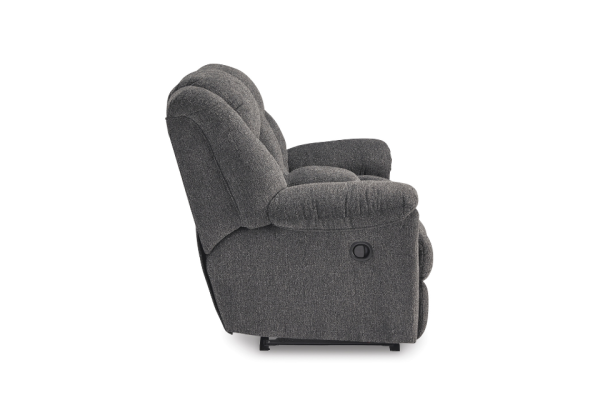 Foreside Charcoal Reclining Loveseat - Image 5