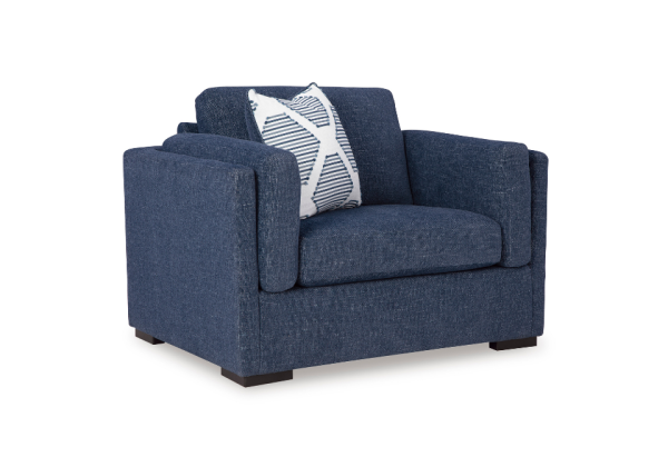 Evansley Navy Chair and a Half - Image 3