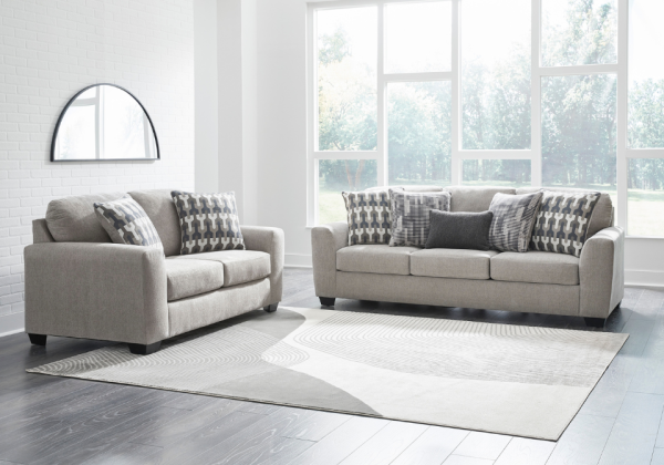 Avenal Park Flannel Sofa Set