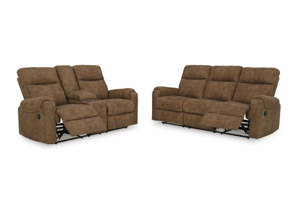 Edenwold Brindle Reclining Sofa Set - Image 2