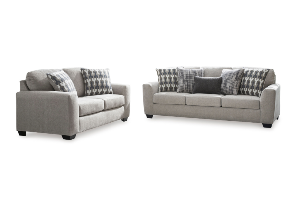 Avenal Park Flannel Sofa Set - Image 3