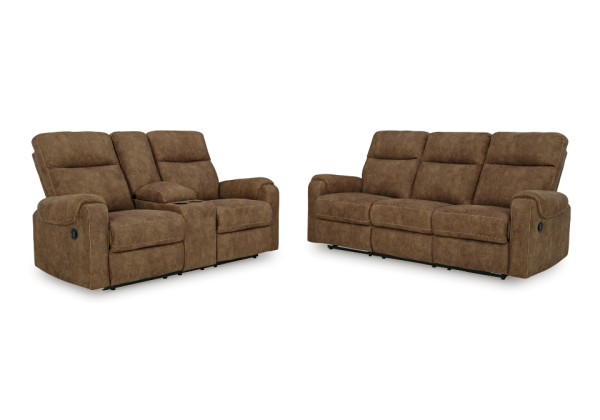 Edenwold Brindle Reclining Sofa Set - Image 3