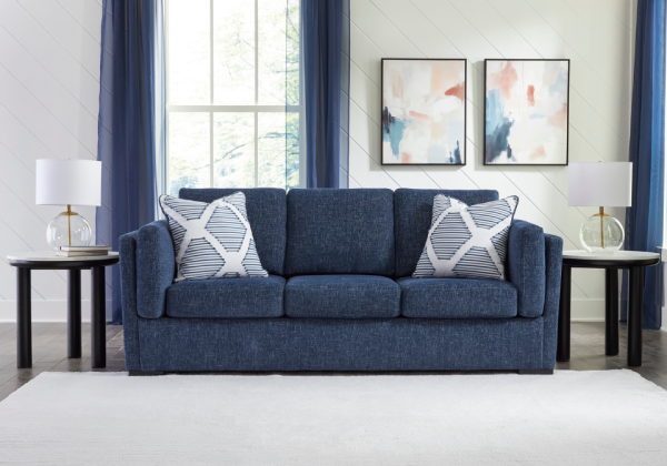 Evansley Navy Sofa Set - Image 4