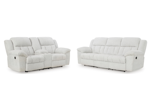 Frohn Snow Reclining Sofa Set - Image 2