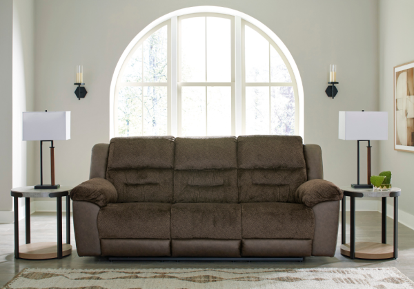 Dorman Chocolate Reclining Sofa Set - Image 5