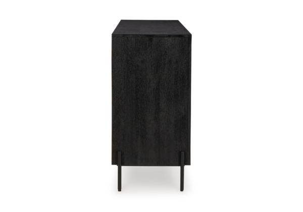 Vallisburg Black/Natural Accent Cabinet - Image 5