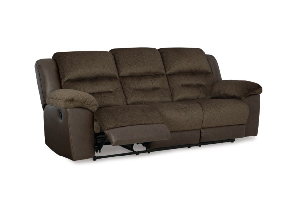 Dorman Chocolate Reclining Sofa - Image 3