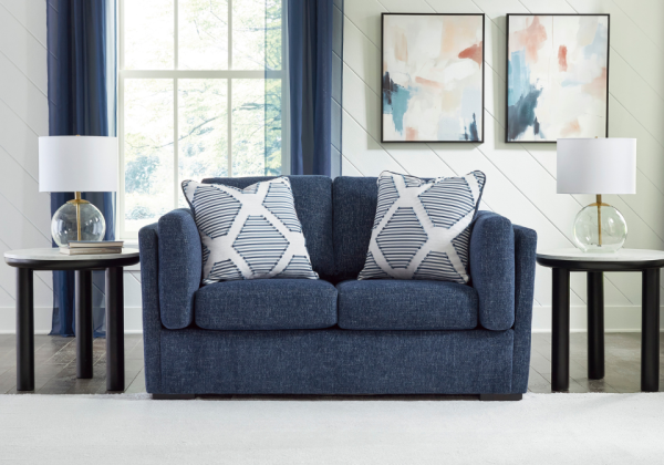 Evansley Navy Sofa Set - Image 5