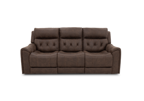 Anniston Walnut Power Reclining Sofa